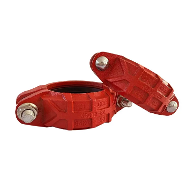 Grooved pipe fittings, two-head clamp type steel clamp pipe fittings