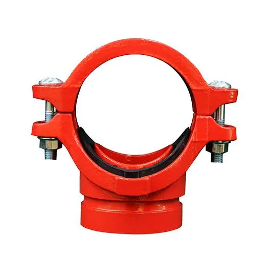 Grooved pipe fittings Two-head ferrule mechanical tee pipe fittings